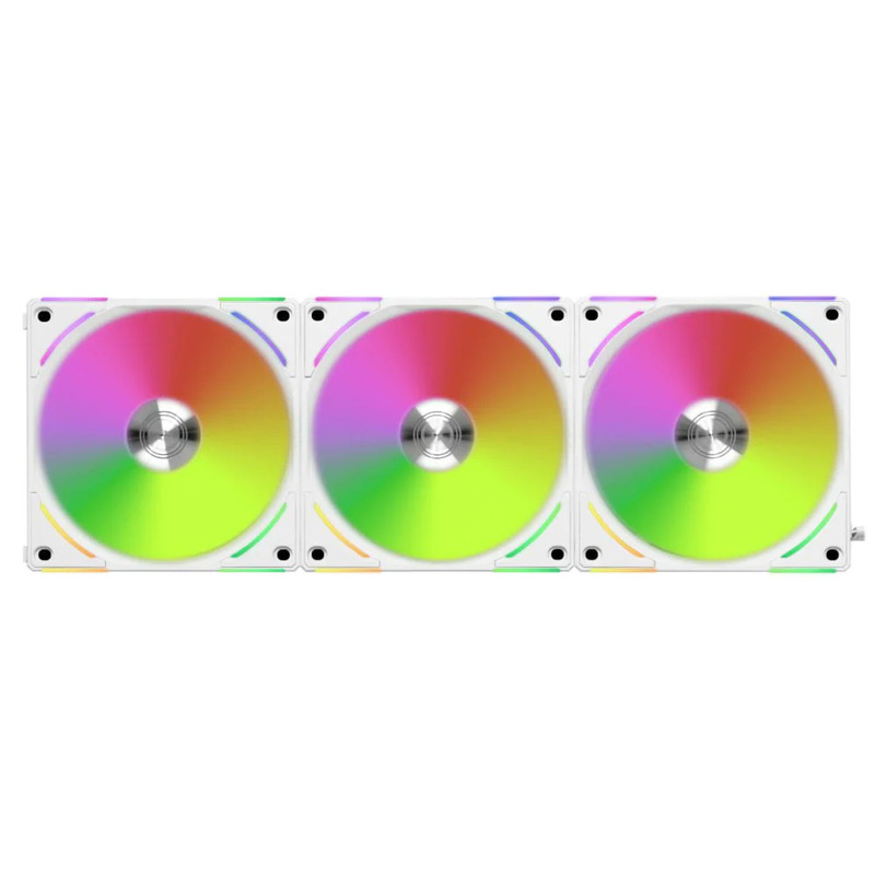 Lian Li UNI FAN AL120 V2 Triple Fan - White - مروحة تبريد